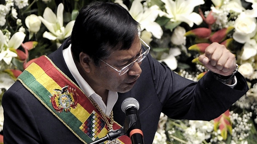 El presidente de Bolivia abogó por la paz y acusó al capitalismo de generar conflictos